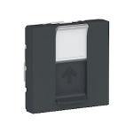 Prise RJ45 - 2 Modules - CAT6A - FTP - Anthracite - Schneider electric NU344954