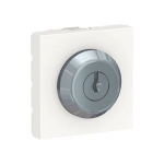 Commande � cl� - 3 positions - 2 Modules - 10A - Blanc - Schneider Unica NU373118