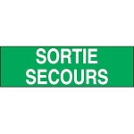 Etiquette - H 7 - Inscription SORTIE SECOURS - Luminox 10406