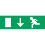 Etiquette pour boitier A-AA-AB-B-D-E-F-N-T - 230 x 70 -  Picto Fl�che Verticale - Luminox 10401