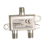 Coupleur V+U/SAT - Connecteur F - Pour usage intrieur - Fracarro PAS0303011