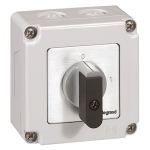 Commutateur � cames - PR12 - 2P - 2 contacts - Avec bo�tier 76 x 76 mm - Legrand 027711