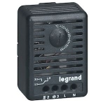 Thermostat d'ambiance - Pour coffret ou armoire - Fixation sur rail - Legrand 034847