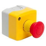 Boite  bouton - Arret d'urgence - Pousser tourner - 1 contact NF - Schneider electric XALK178