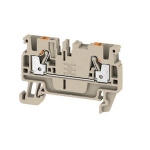 Bloc de jonction de passage - A2C - PUSH IN - 2.5 mm - 800V - 24A - Beige fonc - Weidmuller 1521850000