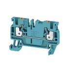 Bloc de jonction de passage - A2C - PUSH IN - 2.5 mm - 800V - 24A - Bleu - Weidmuller 1521880000