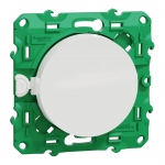 Interrupteur - Simple - Sans fil et sans pile - Odace - Blanc - Schneider Electric S520104