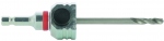 Arbre 6 pans - Avec foret centreur 120 mm - Pour scie cloche Clic II - Bizline