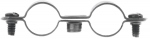 Collier double pour tube de 14 mm - Boite de 50