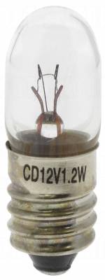 Ampoule culot E10 - 12V - 0.10A - 1.2W