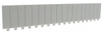 Legrand obturateur 18 modules gris pour tableau �lectrique