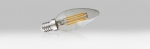 Ampoule  LED COB - Vision-EL - E14 - 4W - 2700K - Flamme - Filament - Claire - Blister
