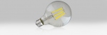 Ampoule  LED COB - Vision-EL - E27 - 8W - 6000K - Globe G95 - Filament - Boite