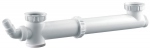 Tubulure plastique - 2 bacs - Avec prise machine � laver - Altech 7043845