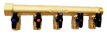Collecteur - Male / Femelle 20 x 27 - 5 d�rivations - Mini vannes int�gr�es - M�le 15 x 21 - GRK 958-1D