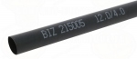 Gaine thermor�tractable noire de 12 � 4 mm