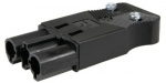 Connecteur - 3 P�les - M�le - Noir - Bizline 300033