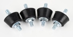 Silent bloc - Conique - 22 x 38 mm - 70 Kg par amortisseur - Lot de 4 - Altech 4848038