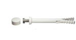 Fixation - WC et bidet - Chevilles longues 6 x 80 - Cabochons blancs - Novipro NOV92590 - Lot de 25