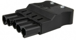 Connecteur - 5 P�les - M�le - Noir - Bizline 300037