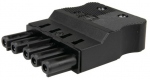 Connecteur - 5 P�les - Femelle - Noir - Bizline 300038