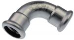 Coude � sertir 90� - Tube Acier Inoxydable - Femelle / Femelle 22 mm - Comap Xpress