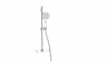 Barre de douche - Alterna PLENITUDE 2 - Avec douchette 3 jets - Chrom� - Alterna 4708238