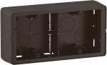 Cadre saillie - 2 Postes - Noir - Legrand C�liane CN0232