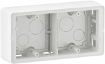 Cadre saillie - 2 Postes - Blanc - Legrand C�liane CB0232