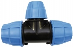 Raccord en T - Diam�tre 32 mm - Pour tube Polypropyl�ne PE - Sferaco 1007032