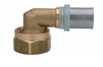 Coude femelle - Pour tube multicouche - Ecrou libre - 16 mm vers 1/2 - Lot de 2 - Altech 4434877