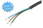 Cable lectrique - Rigide - R2V - 3G2.5 mm - Au mtre