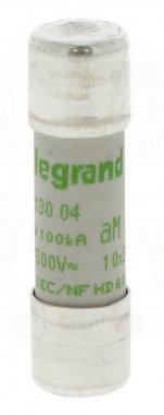 Fusible cartouche cylindrique - 10 x 38 - 4 Amp�res