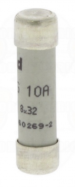 Fusible cartouche cylindrique - 8 x 32 - 10 Amp�res