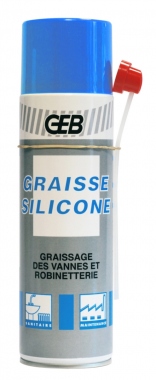 Graisse silicone pour robinetterie - A�rosol de 650 ml - Geb