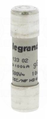 Fusible cartouche cylindrique - 10 x 38 - 2 Amp�res - Type gG HPC - Sans voyant