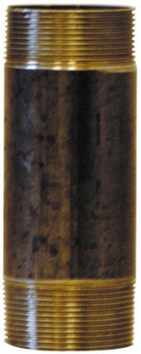 Mamelon - 530 - Tube soud - Filetage conique - Longueur 150 mm - Noir - 50 x 60 - Afy 530050150N