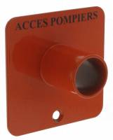 .Contacteur � cl� triangle acc�s pompier - Plastron avec Tube