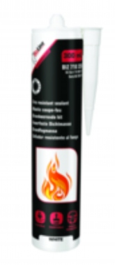 Mastic coupe-feu - Cartouche de 310 ml - Blanc - Bizline 710326