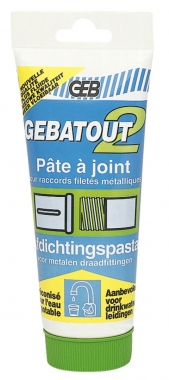 P�te d'�tanch�it� pour raccords filet�s m�taliques - Geb GEBATOUT 2 - Tube 250 grammes