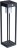 Borne � Led - Europole ZURYA SOLAR - 4.4W - 3000K - 50 cm - Gris - Europole 69882