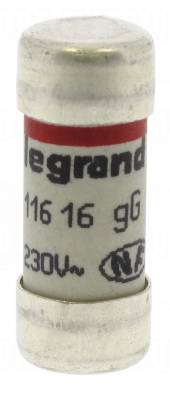 Fusible cartouche cylindrique - 10.3 x 25.8 mm - 16 Amp�res