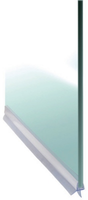 Joint bas de porte de douche - Translucide - Pour verre 5 � 8 mm - GEB 512369