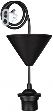 Luminaire suspendu - Bailey TP - E27 - Noir - 0.8 M�tre - Bailey 141258