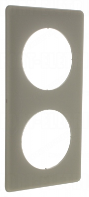 Plaque Legrand C�liane 2 postes Gr�s