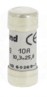 Fusible cartouche cylindrique - 10.3 x 25.8 mm - 10 Ampres