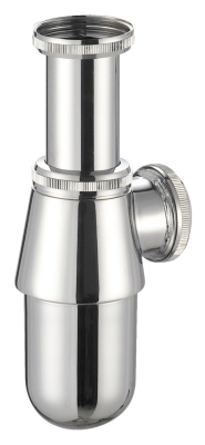 Siphon de lavabo - Laiton chrom - 33 x 42 - Alterna A181-A