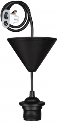 Luminaire suspendu - Bailey TP - E27 - Noir - 0.8 M�tre - Bailey 141258