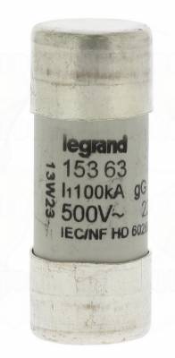 Fusible cartouche cylindrique - 22 x 58 - 63 Amp�res - Type gG HPC - Sans percuteur
