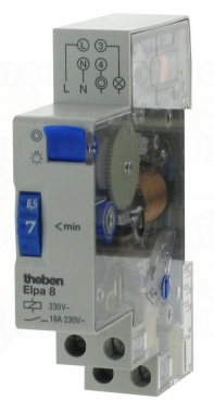 Minuterie 230 V 1 contact r�glable de 1 � 7 min Theben ELPA 8